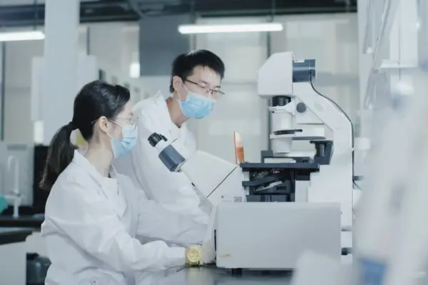 nvestigadores trabajando en un laboratorio con microscopios avanzados, destacando la innovación y el compromiso con la ciencia. Esta imagen refleja el rigor y la colaboración en investigaciones científicas, esenciales para avances médicos y tecnológicos. Ideal para ilustrar temas de educación superior, investigación y desarrollo en instituciones académicas y centros de innovación tecnológica.